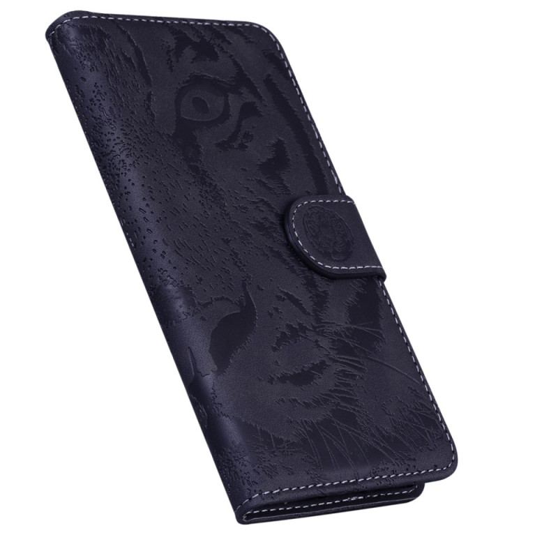 Capa Folio Para Moto G73 5G Pegada De Tigre