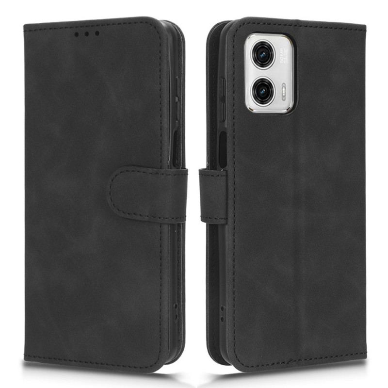 Capa Folio Para Moto G73 5G Sensação De Toque Na Pele