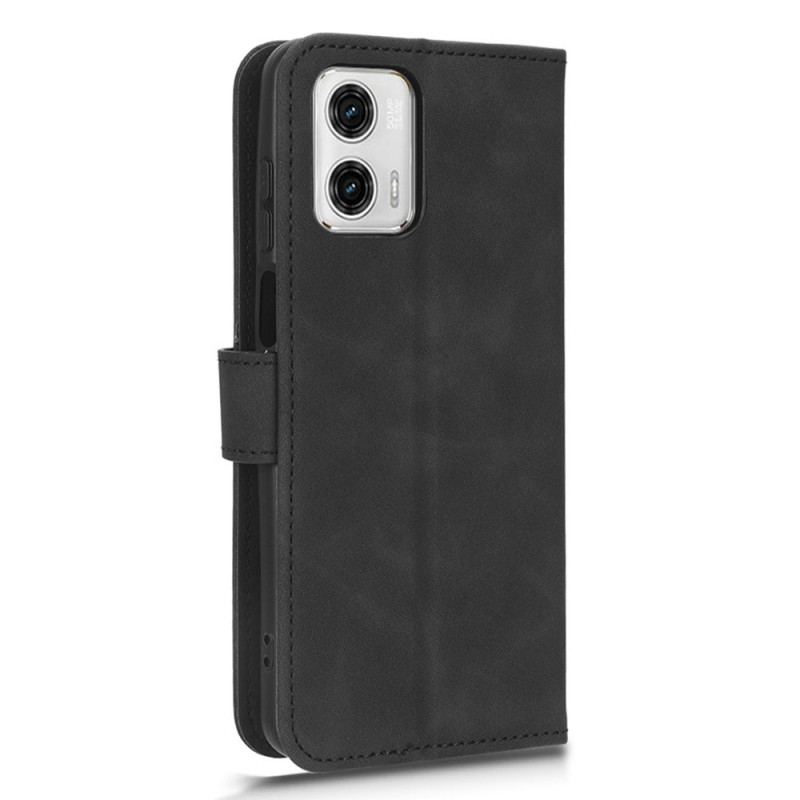 Capa Folio Para Moto G73 5G Sensação De Toque Na Pele