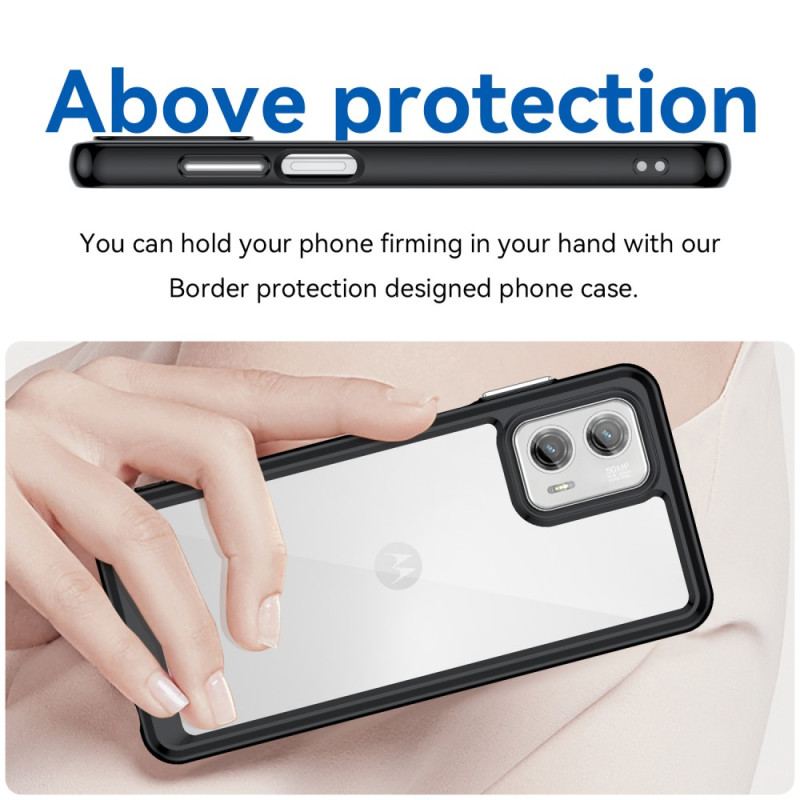 Capa Para Moto G73 5G Híbrido Transparente