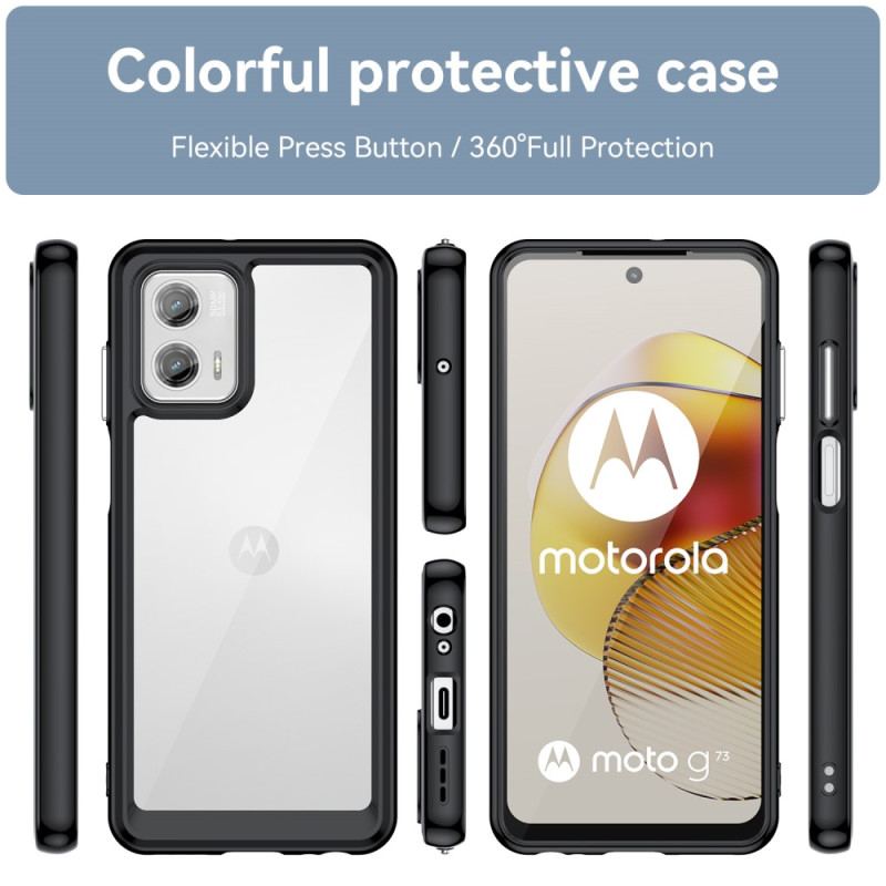 Capa Para Moto G73 5G Híbrido Transparente