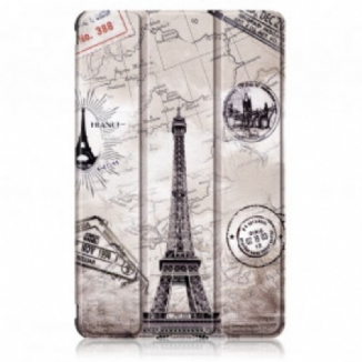 Capa De Celular Para Huawei MatePad New Torre Eiffel Retrô Reforçada