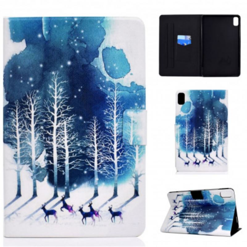 Capa Flip Para Huawei MatePad New Inverno