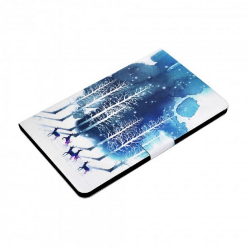 Capa Flip Para Huawei MatePad New Inverno