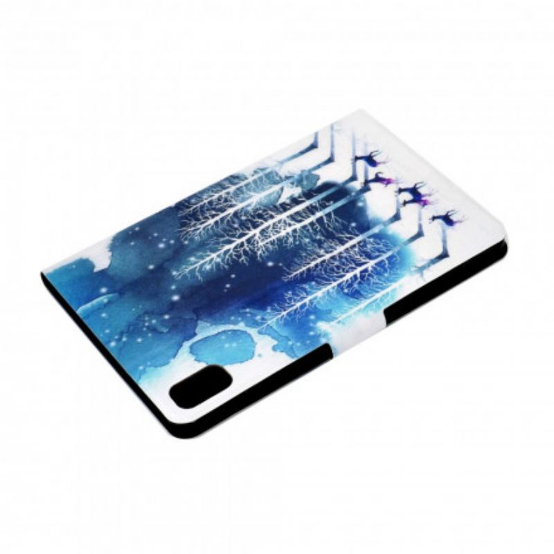 Capa Flip Para Huawei MatePad New Inverno