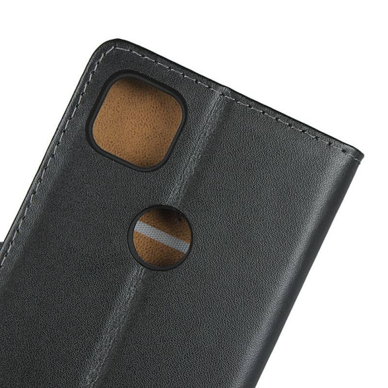 Capa Em Pele Para Google Pixel 4A Couro Legitimo