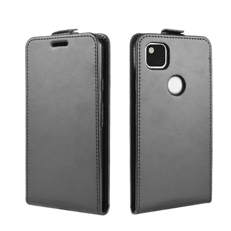 Capa Flip Para Google Pixel 4A De Couro Dobrável