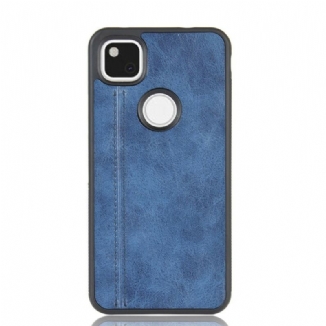 Capa Para Google Pixel 4A Efeito Couro Couture