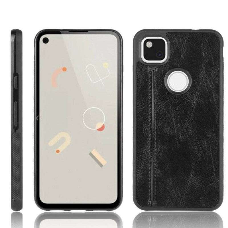 Capa Para Google Pixel 4A Efeito Couro Couture