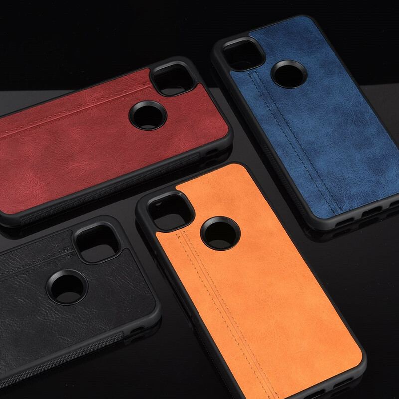 Capa Para Google Pixel 4A Efeito Couro Couture