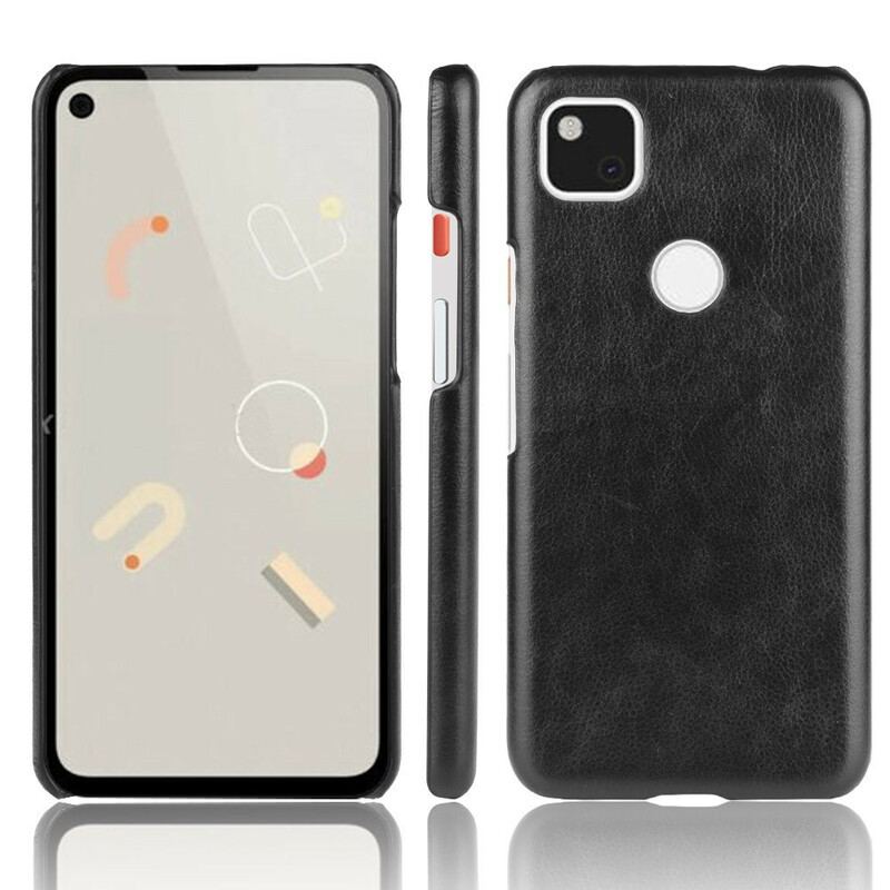 Capa Para Google Pixel 4A Efeito Couro De Desempenho Lichia