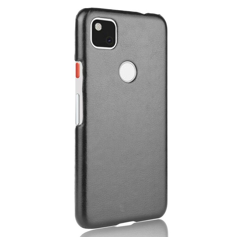 Capa Para Google Pixel 4A Efeito Couro De Desempenho Lichia