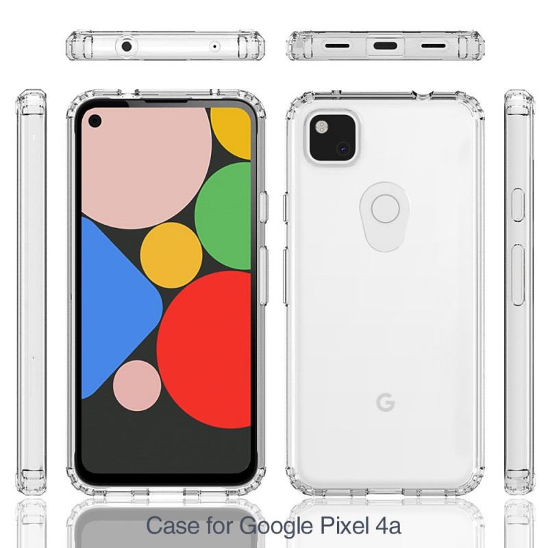 Capa Para Google Pixel 4A Transparente E Acrílico