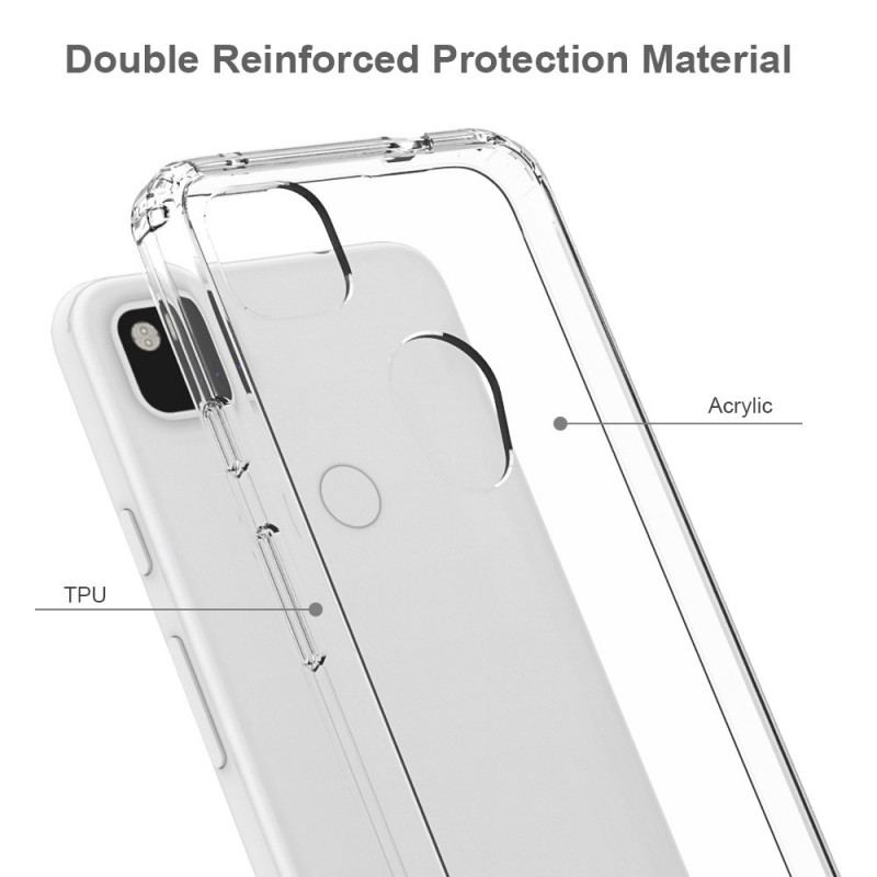 Capa Para Google Pixel 4A Transparente E Acrílico