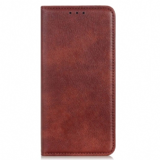 Capa De Celular Para Samsung Galaxy M13 Flip Couro Rachado De Lichia