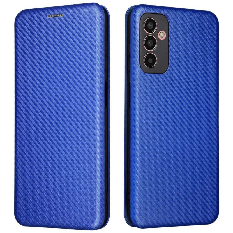 Capa De Celular Para Samsung Galaxy M13 Flip Fibra De Carbono