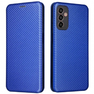 Capa De Celular Para Samsung Galaxy M13 Flip Fibra De Carbono