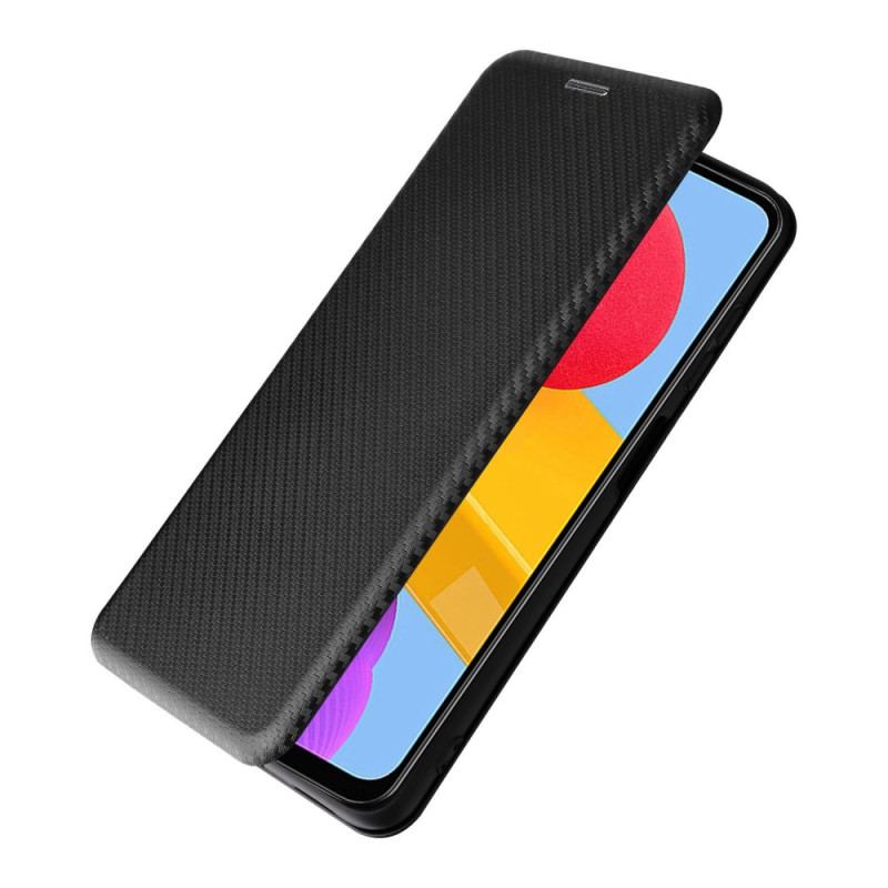 Capa De Celular Para Samsung Galaxy M13 Flip Fibra De Carbono