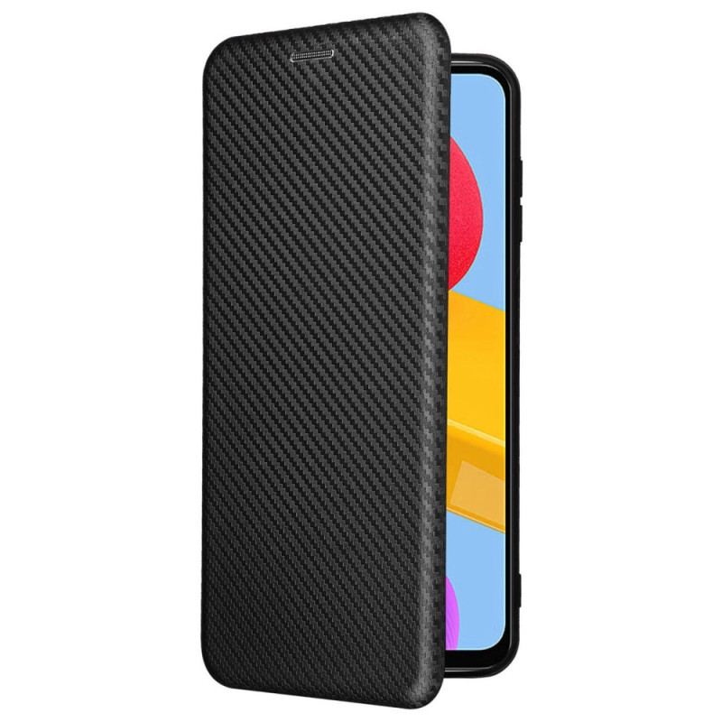 Capa De Celular Para Samsung Galaxy M13 Flip Fibra De Carbono