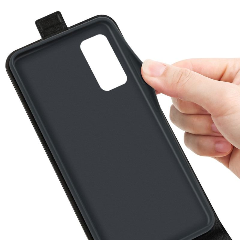 Capa De Couro Para Samsung Galaxy M13 Flip Aba Vertical