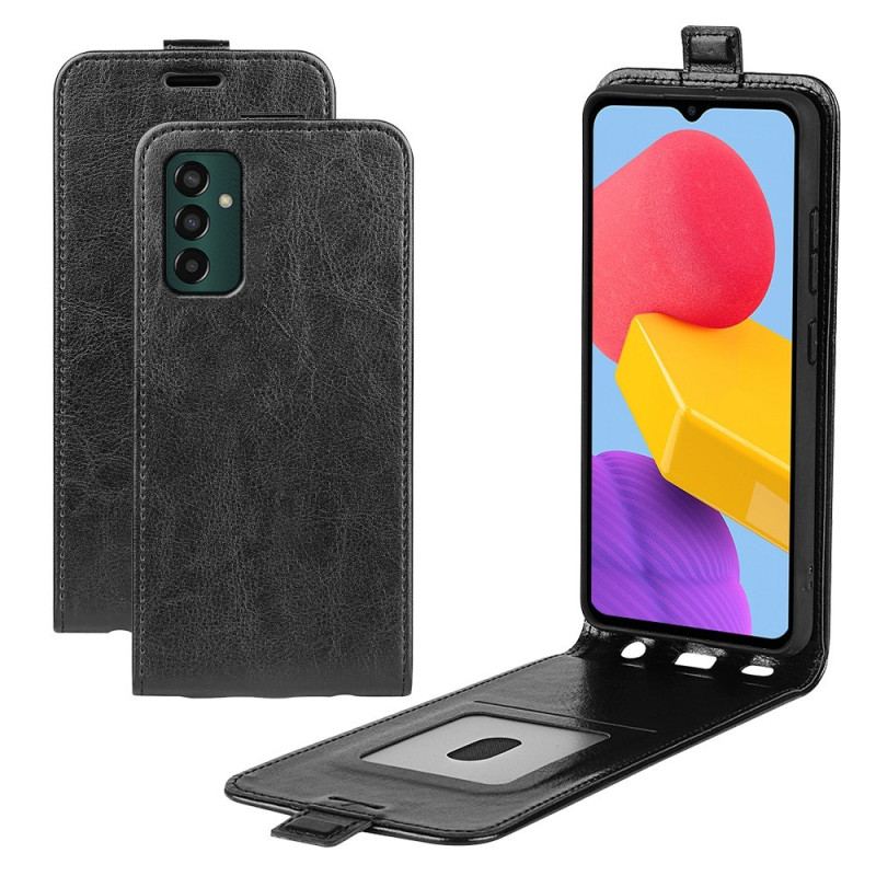 Capa De Couro Para Samsung Galaxy M13 Flip Aba Vertical