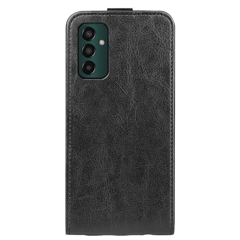 Capa De Couro Para Samsung Galaxy M13 Flip Aba Vertical