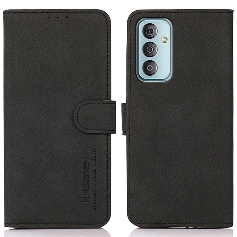 Capa De Couro Para Samsung Galaxy M13 Imitação De Couro Khazneh