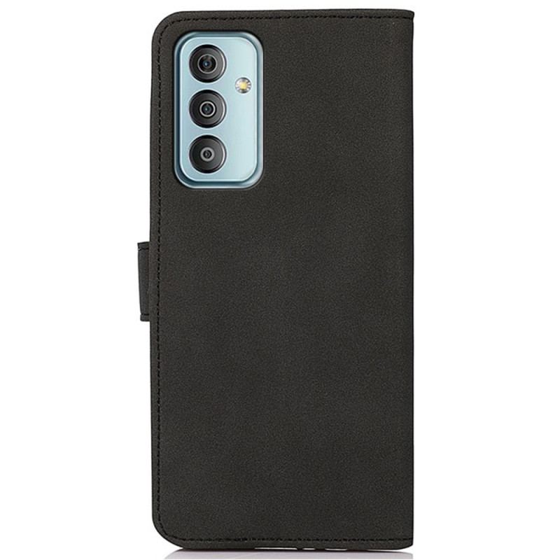 Capa De Couro Para Samsung Galaxy M13 Imitação De Couro Khazneh