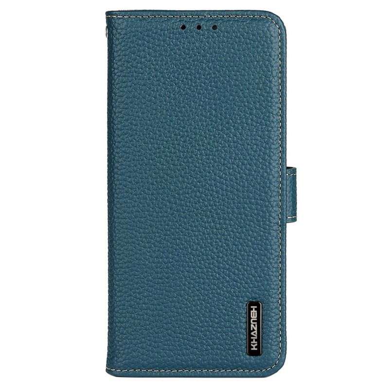 Capa De Couro Para Samsung Galaxy M13 Khazneh Lichia Couro