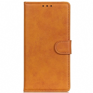 Capa De Couro Para Samsung Galaxy M13 Couro Sintético Fosco