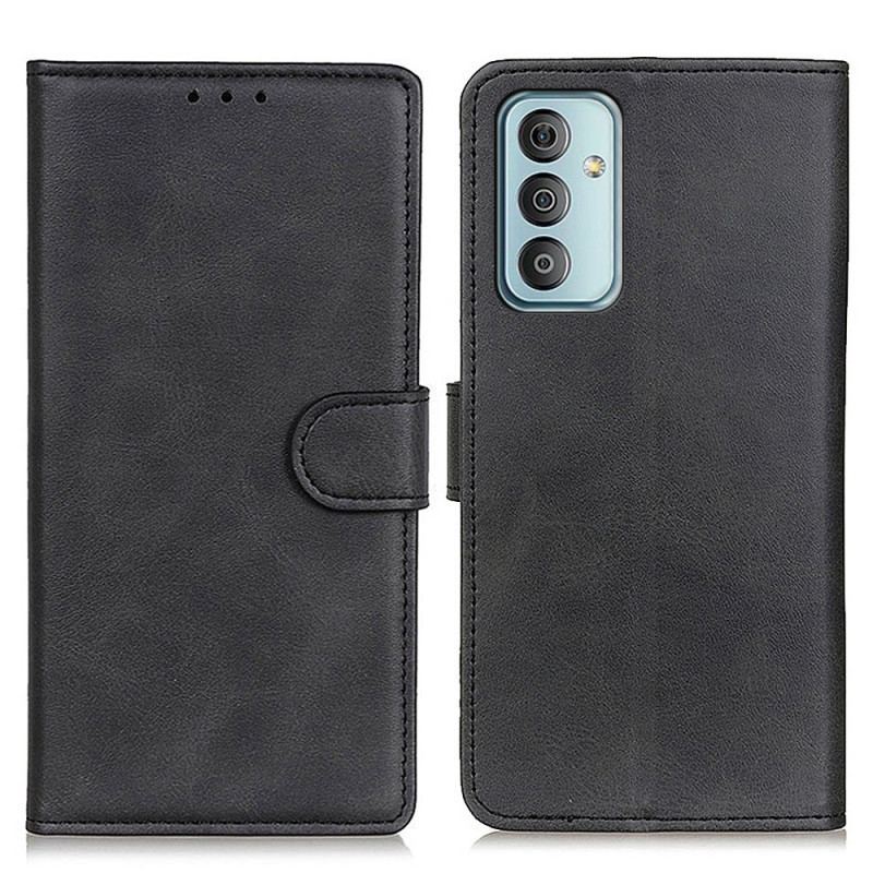 Capa De Couro Para Samsung Galaxy M13 Couro Sintético Fosco