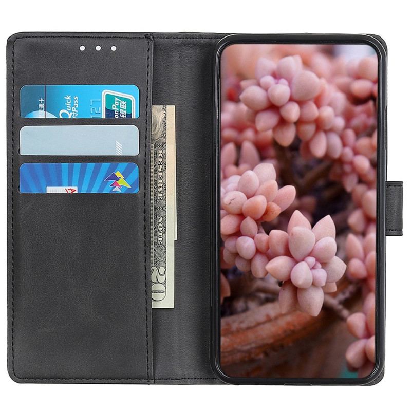 Capa De Couro Para Samsung Galaxy M13 Couro Sintético Fosco