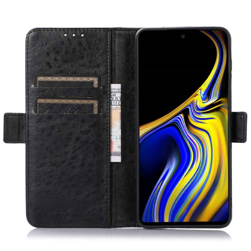 Capa Em Pele Para Samsung Galaxy M13 Clássico Estilizado