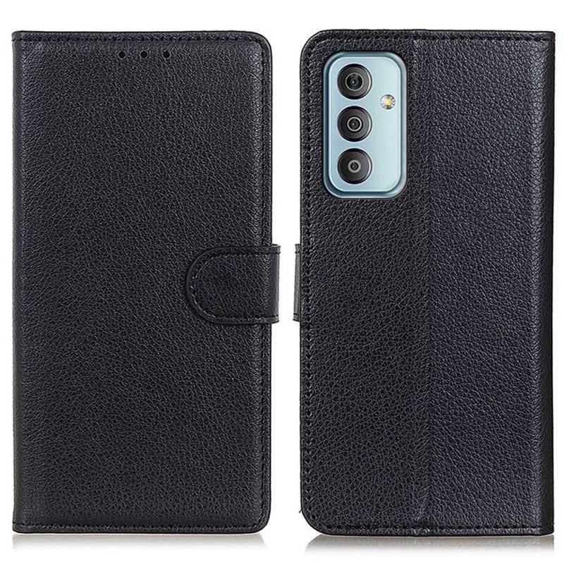 Capa Em Pele Para Samsung Galaxy M13 Couro Falso Tradicional