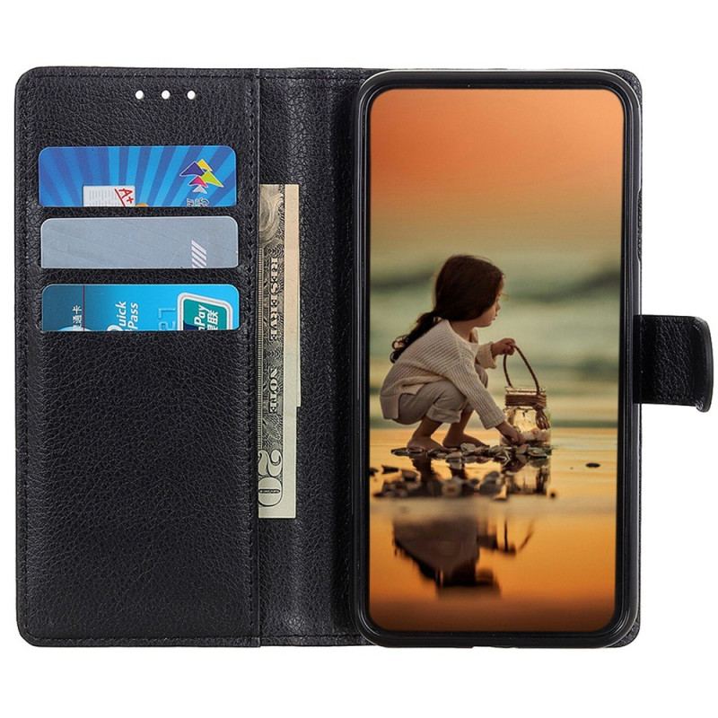 Capa Em Pele Para Samsung Galaxy M13 Couro Falso Tradicional