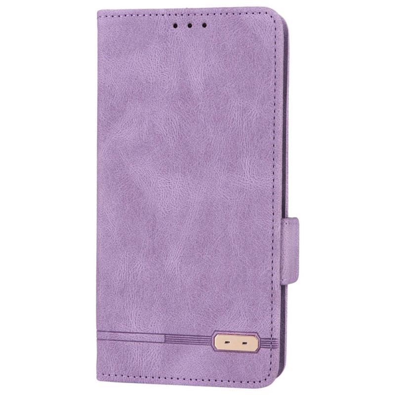 Capa Em Pele Para Samsung Galaxy M13 Elegância Sutil