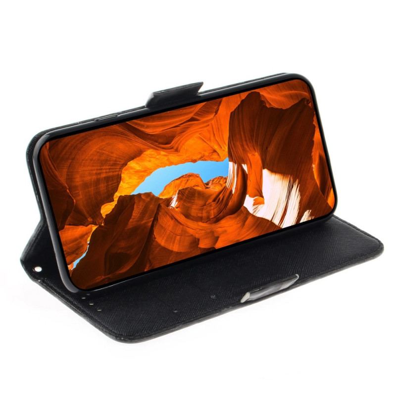 Capa Flip Para Samsung Galaxy M13 De Cordão Animais De Safári Tanga