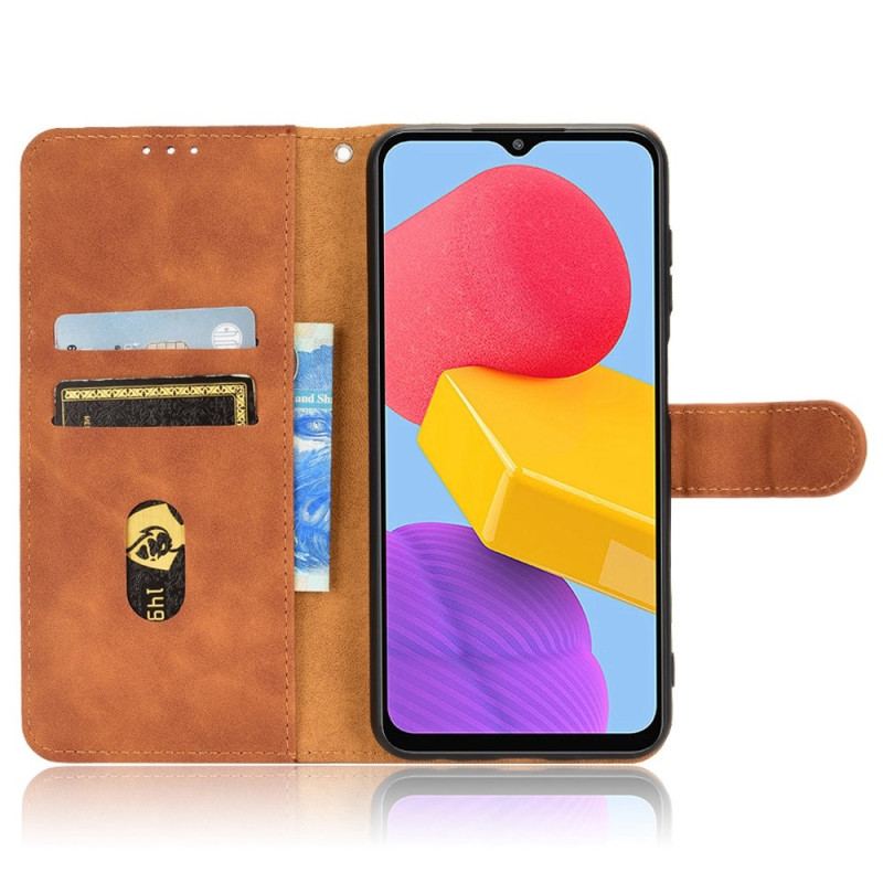 Capa Flip Para Samsung Galaxy M13 De Cordão Imitação De Couro Com Alça