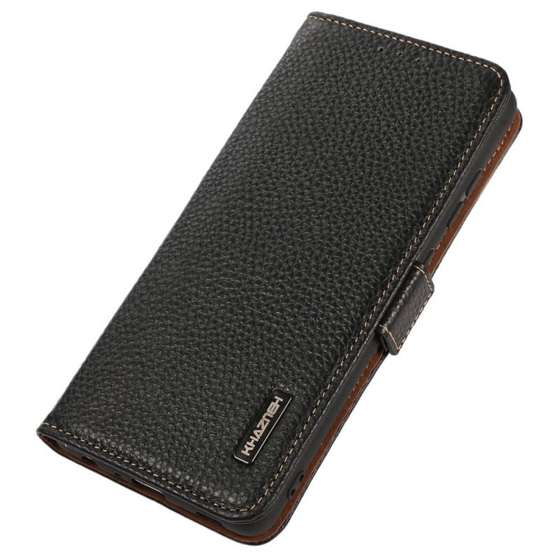 Capa Flip Para Samsung Galaxy M13 Couro De Lichia Khazneh Rfid