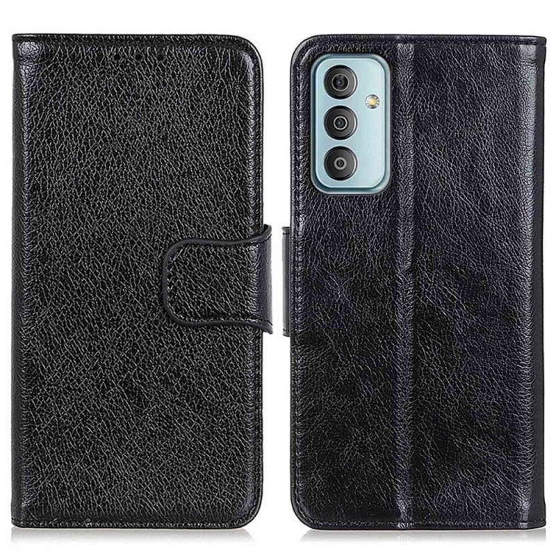 Capa Flip Para Samsung Galaxy M13 Couro Napa Genuíno