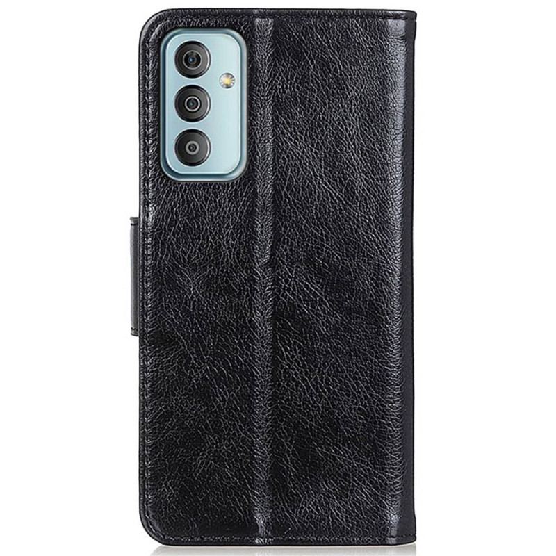 Capa Flip Para Samsung Galaxy M13 Couro Napa Genuíno