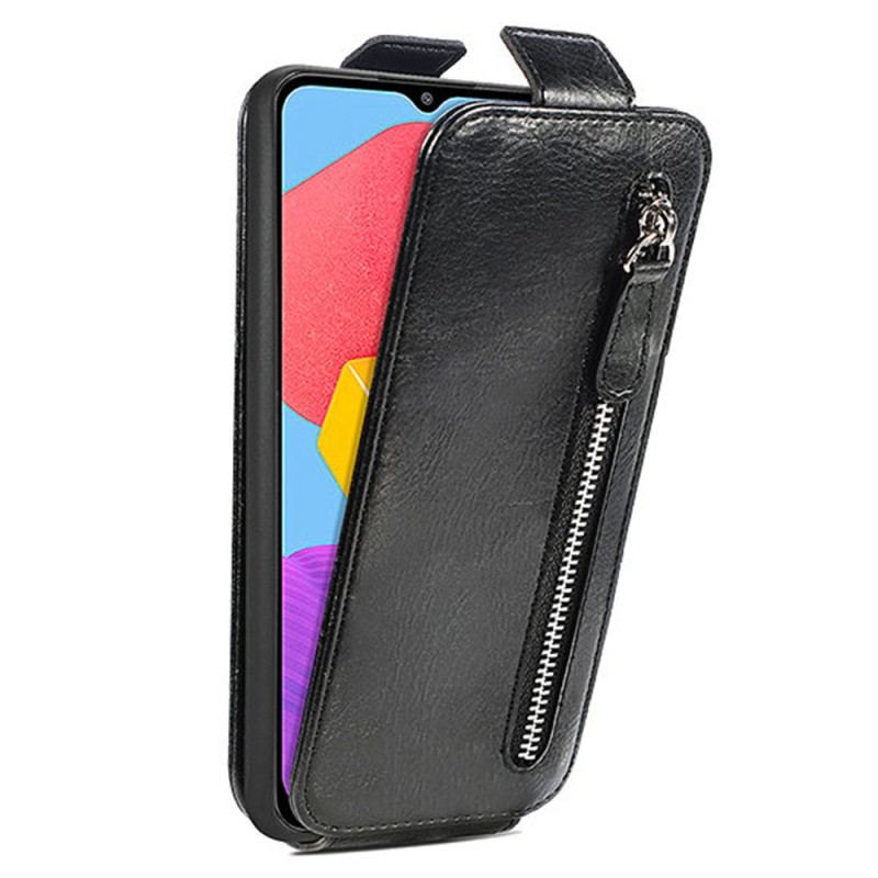 Capa Flip Para Samsung Galaxy M13 De Couro Porta-moedas Com Aba Vertical