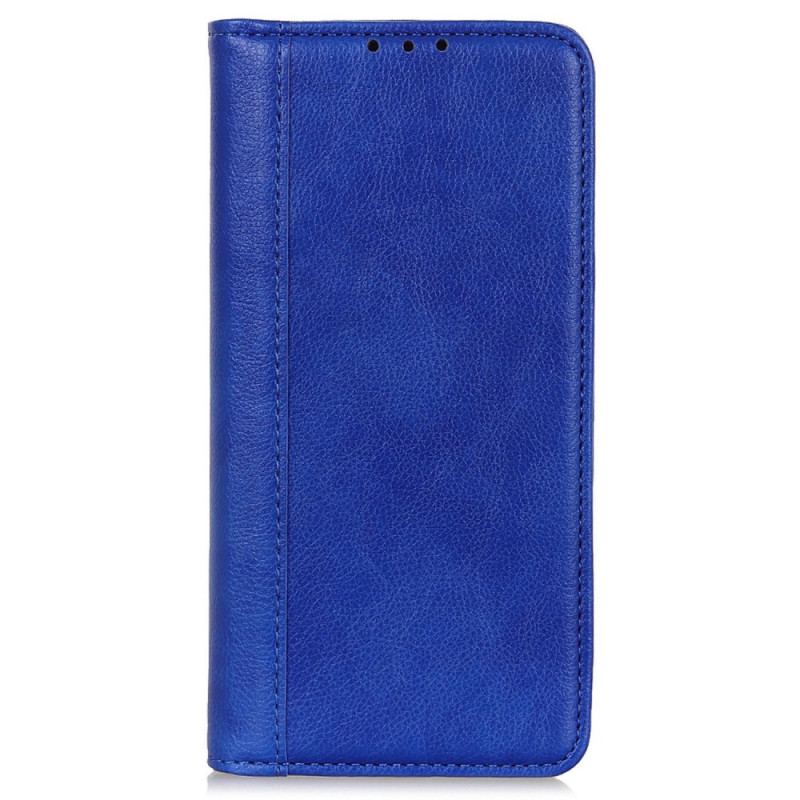 Capa Flip Para Samsung Galaxy M13 Couro Rachado De Lichia