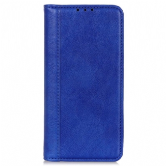 Capa Flip Para Samsung Galaxy M13 Couro Rachado De Lichia