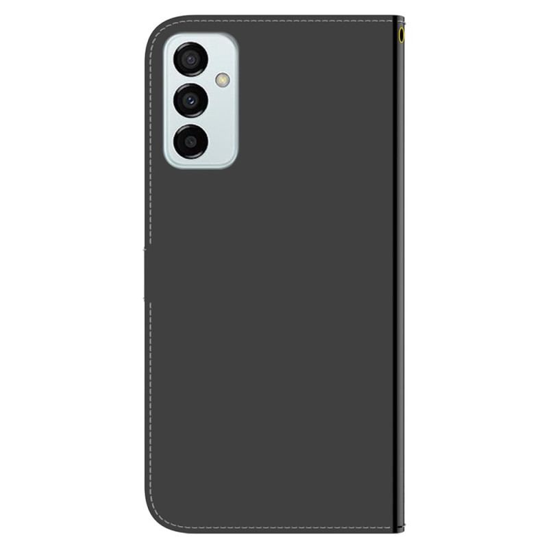 Capa Flip Para Samsung Galaxy M13 Espelho E Cordão