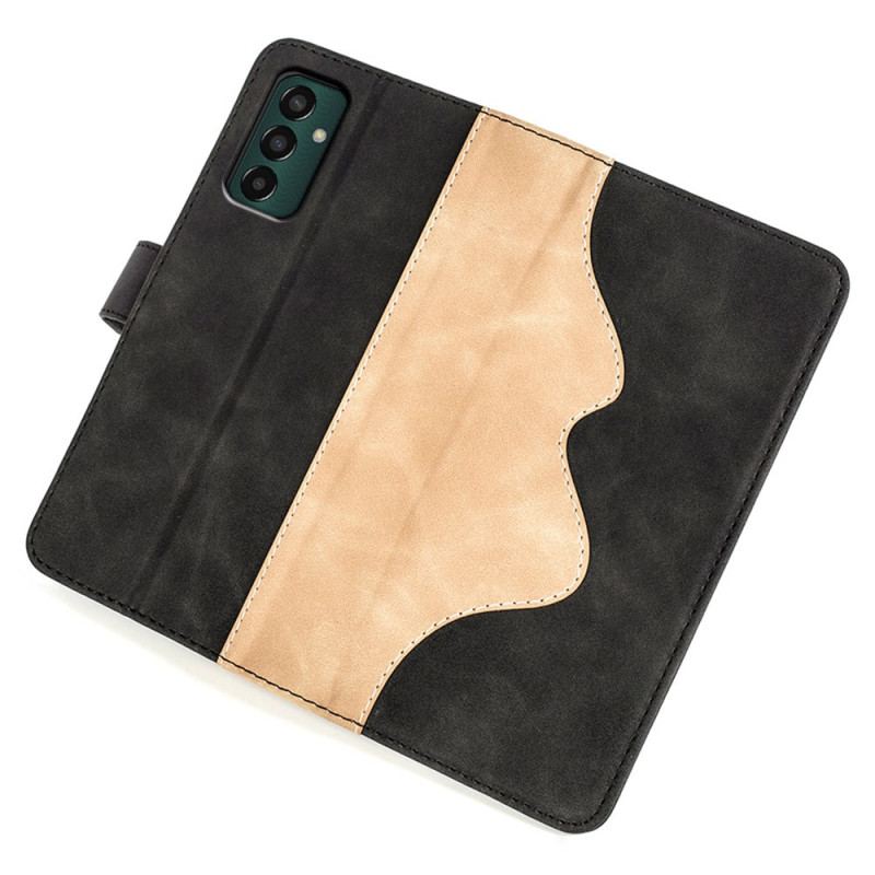 Capa Flip Para Samsung Galaxy M13 Estilo De Couro Ondulado