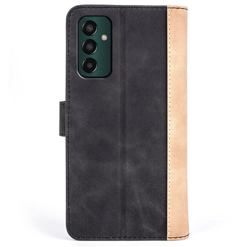 Capa Flip Para Samsung Galaxy M13 Estilo De Couro Ondulado