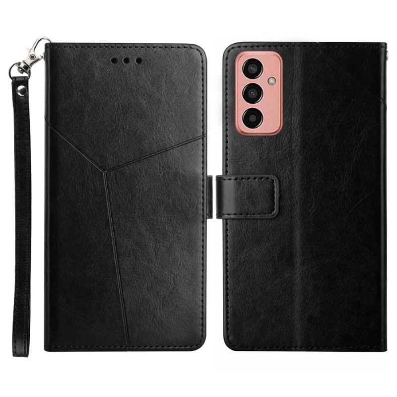 Capa Flip Para Samsung Galaxy M13 Estilo Couro Y Design