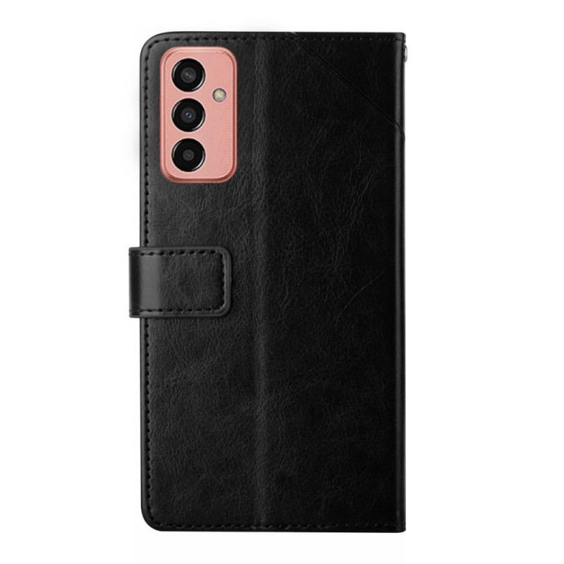 Capa Flip Para Samsung Galaxy M13 Estilo Couro Y Design