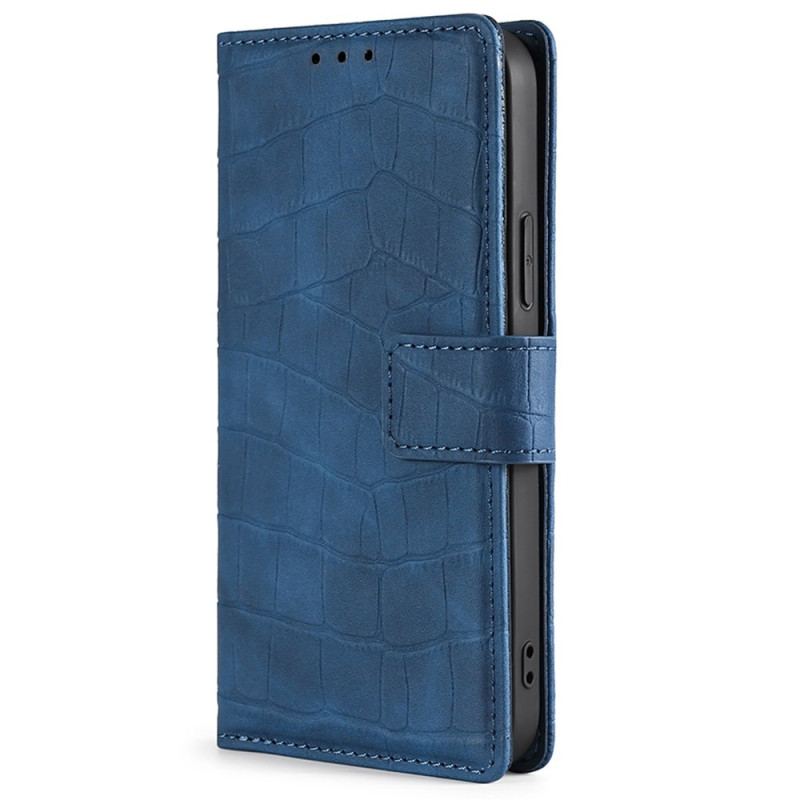 Capa Flip Para Samsung Galaxy M13 Estilo De Pele De Crocodilo